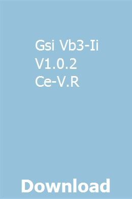 gsi vb3 ii download